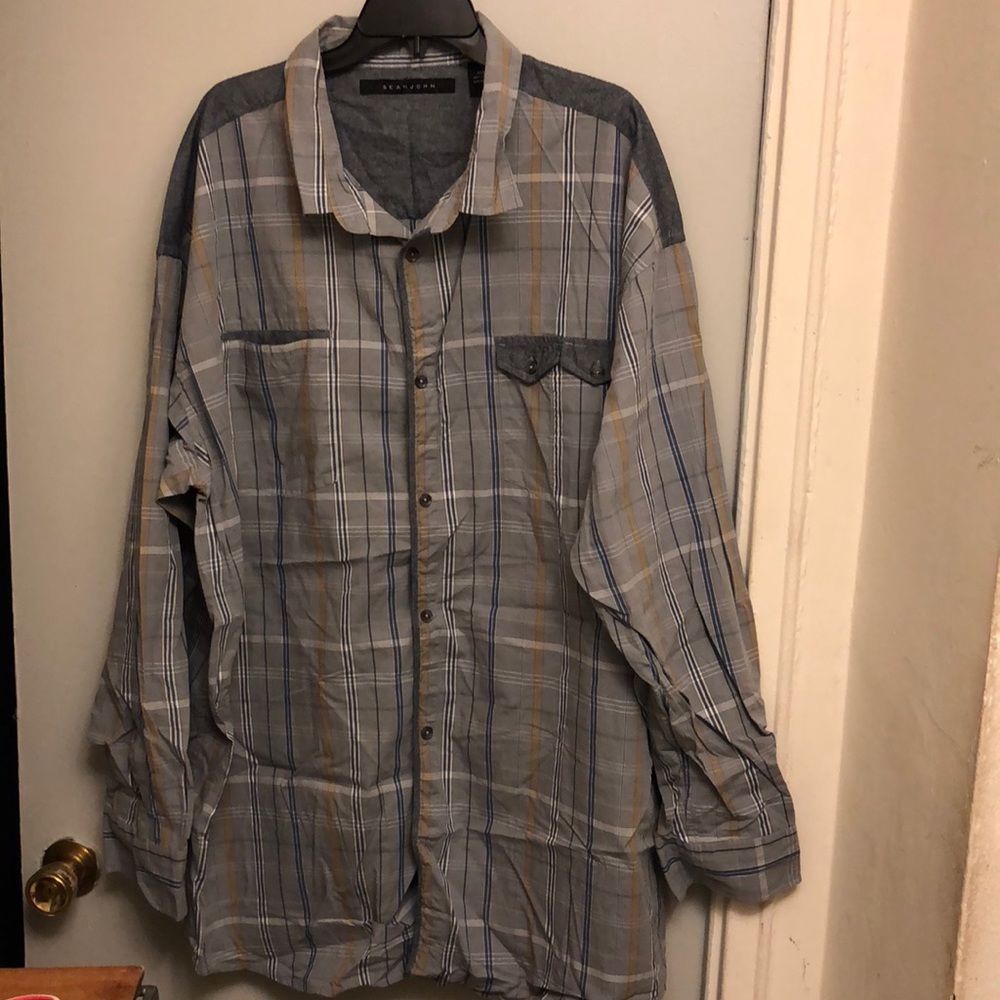 Sean JOHN 4XB Cotton Shirt.  GREAT COLOR COMBO